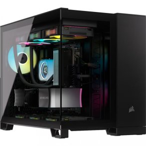 PC kabinet 2500X TG mATX Mid-Tower sort