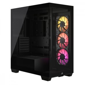 PC kabinet 3500X ARGB TG Mid-Tower sort