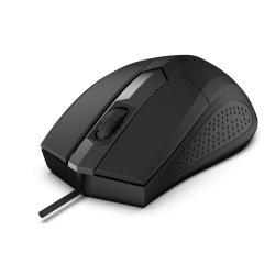 Focus USB Optisk Mus, 1200DPI 3 Knapper og Scrollhjul, F�lsomhed 125Hz, Kabel 1.8m, V�gt 66g