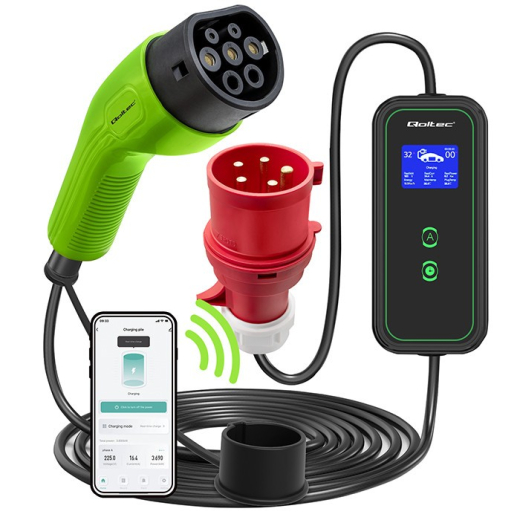 Mobil EV oplader med justerbar 2i1