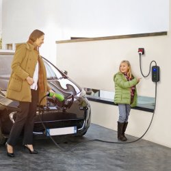 Mobil EV oplader med justerbar 2i1