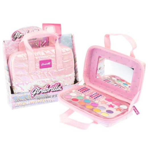 Makeup Taske Girabrilla lys pink