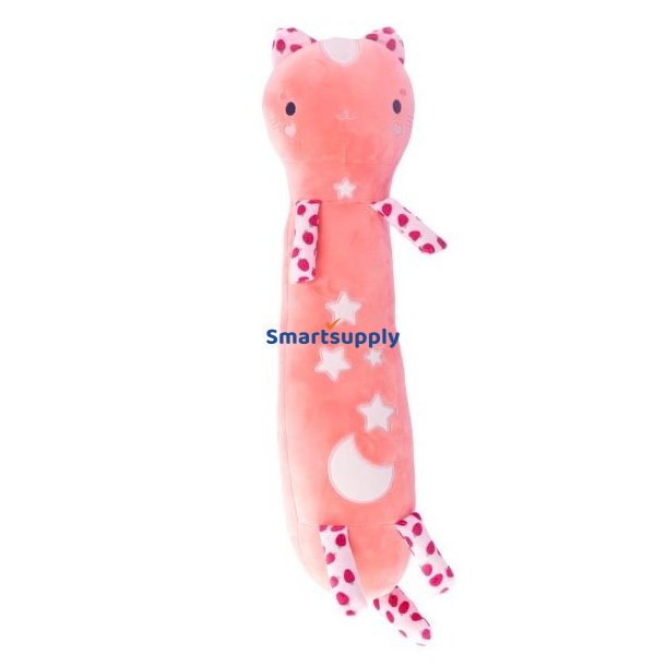 Mascot Momomi Glow in the dark kat m�rk pink 60 cm