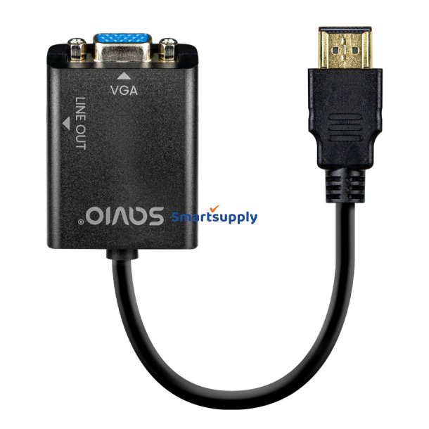 HDMI-VGA adapter AK-76 med lyd