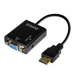 HDMI-VGA adapter AK-76 med lyd