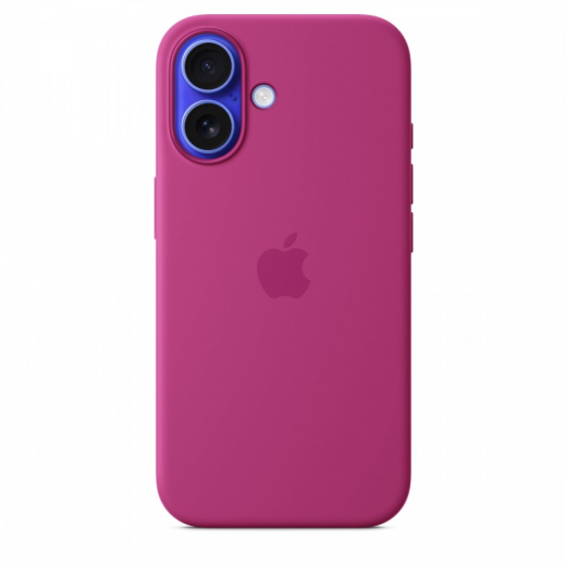 Silicone cover med MagSafe til iPhone 16 - klar pink