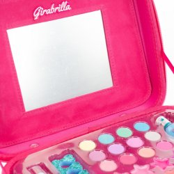 Makeup kuffert Girabrilla pink med guld