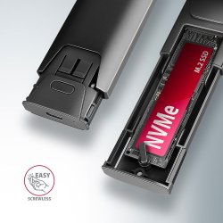 EEM2-GTS2 USB-C kabinet Gen2 M.2 NVMe/SATA S
