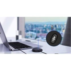 USB 2.0 Omnidirectional Konferencemikrofon med Mute