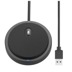USB 2.0 Omnidirectional Konferencemikrofon med Mute