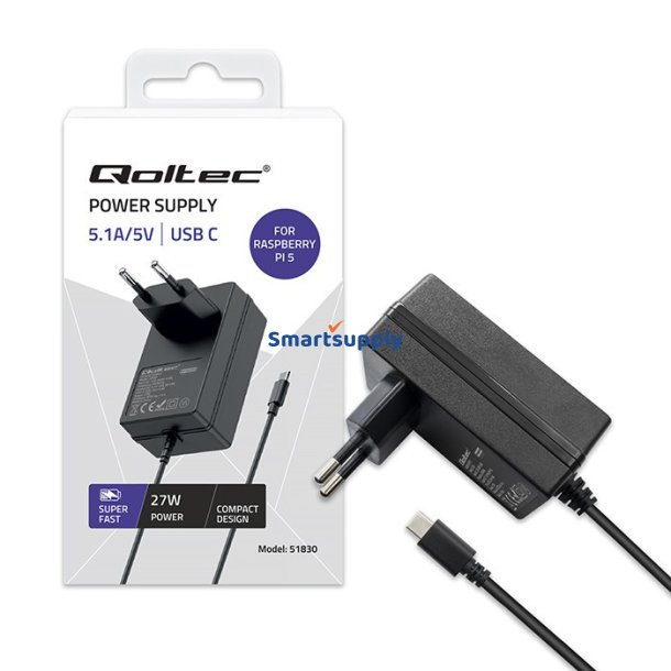 Super FAST PD oplader til Raspberry PI 5 USB