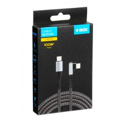 IBOX IKUTC00 USB-C 100W 90 graders kabel