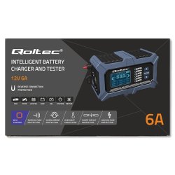 Oplader med batteritest 12V 6A reparation fu