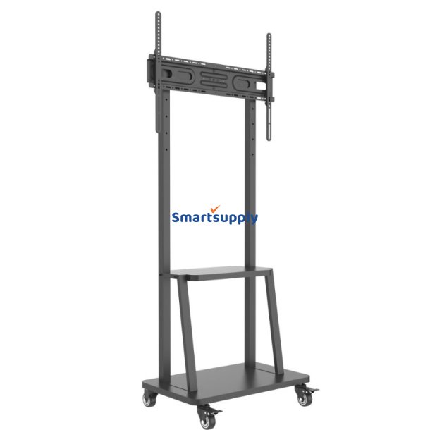 Mobilstand 32-70 tommer 70kg med AV Pivot hylde
