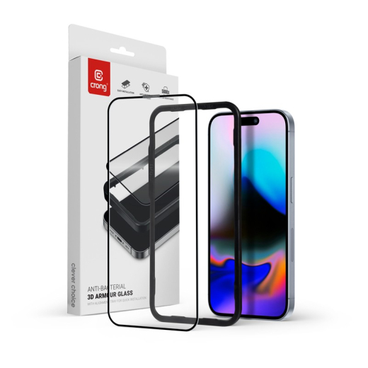 H�rdet glas 9H Full Glue iPhone 16 Pro