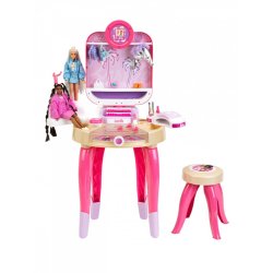 Klein Barbie Smykkebord med Gel Neglelampe