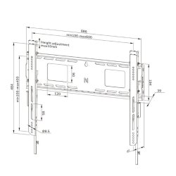 WL30-750BL16 TV V�gbeslag 42-86 cale 100x100-600x400 125KG