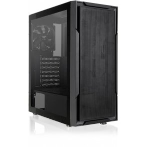 PC kabinet Versa XM1 Tempered Glass 120mm Fan USB3.0 - sort