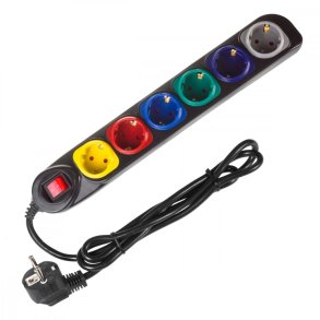 Str�mfordeler 250VAC/10A 1,5m MCE509 B