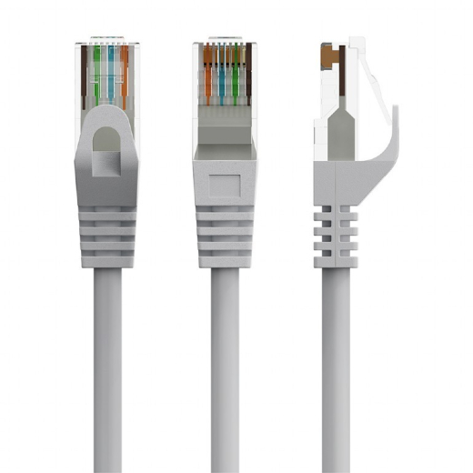 Patchkabel kat.6 kobber U/UTP 0.5m gr�