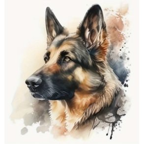 Diamond Mosaic - Shepherd Dog
