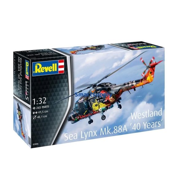 Plastikmodel Helikopter Westland Lynx Spec Paint 1/32