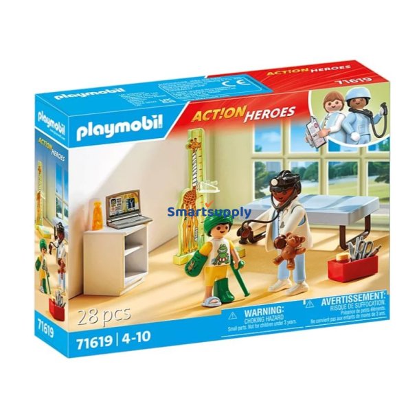 Figurer s�t Action Heroes 71619 P�diater med bamse