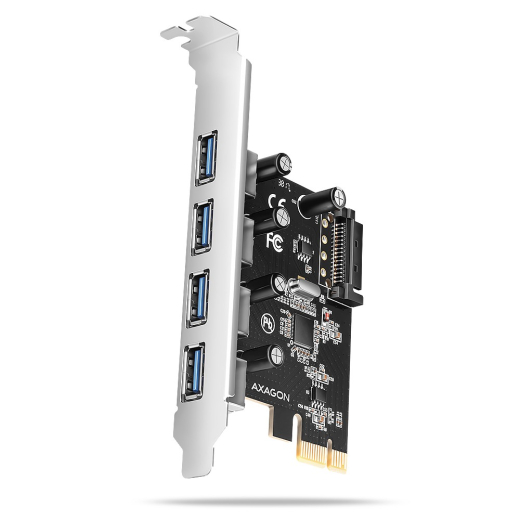 PCEU-430RS PCIe controller, 4x USB UASP port