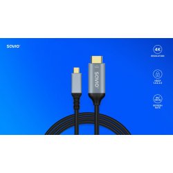 Kabel USB-C til HDMI v2.0b, 3m, kobber CL-184