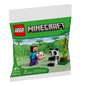 Klodser Minecraft 30672 Steve og lille panda