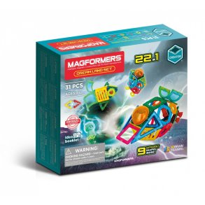 Magnetiske blokke Drea Land 31 stykker
