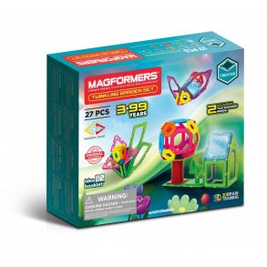 Magnetiske blokke Glitrende have 27 stykker