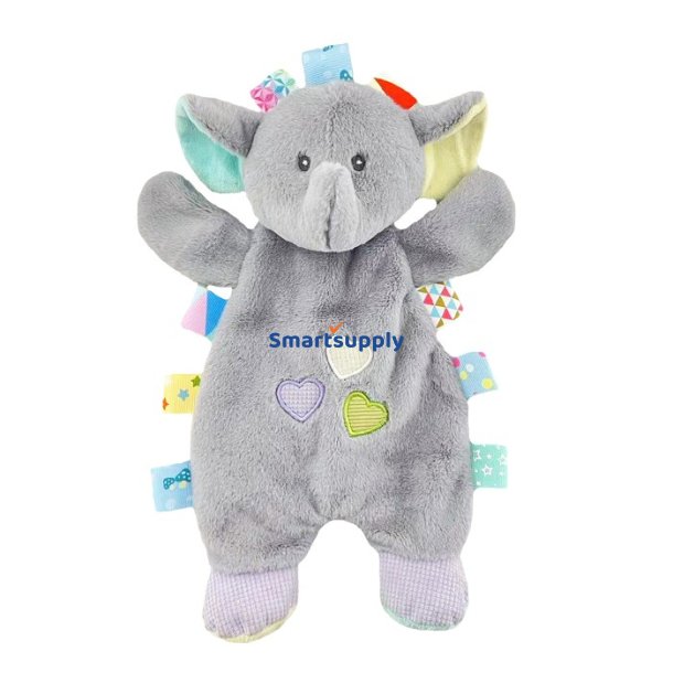 Krammedyr Milus Elefant 25 cm med �rter