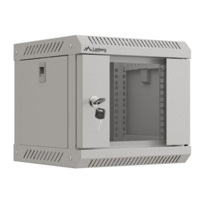 V�gh�ngt installationsrackskab 10 tommer 4U 300x300 gr�