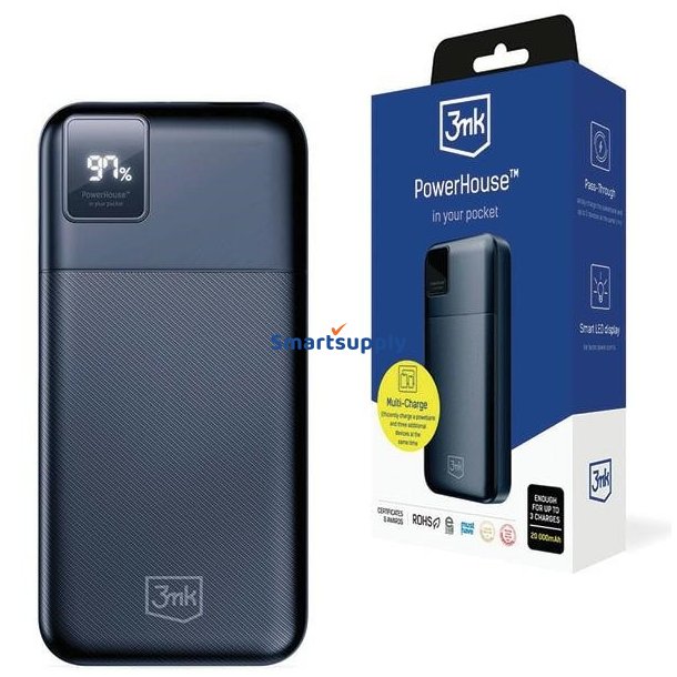 Powerbank 20000mAh Multi Charge QC+PD PowerHou