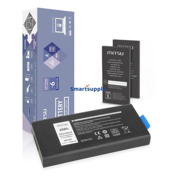 MITSU DELL LATITUDE RUGGED 4400mAh 11,1V