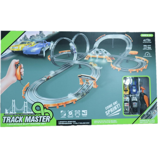Race track med 2 sl�jfer l�ngde 838 cm