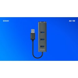 HUB AK-58 USB-A 3.1 SAVIO