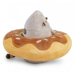 Pusheen i en Chokolade Donut Maskot
