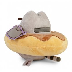 Pusheen i en Chokolade Donut Maskot