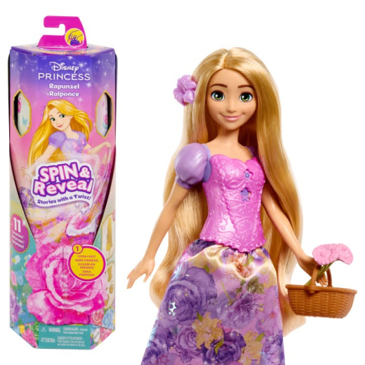 Disney Prinsesse Spin Reveal Rapunzel Dukke
