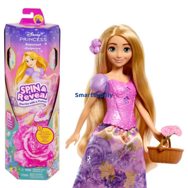 Disney Prinsesse Spin Reveal Rapunzel Dukke