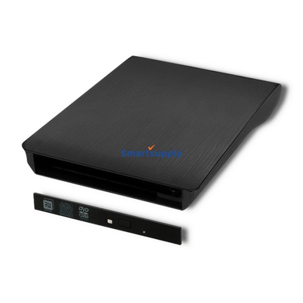 Optisk drev kabinet CD/DVD SATA, USB3.0 9.5mm