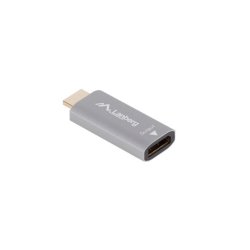 HDMI(M)-Displayport(F)4K adapter s�lv