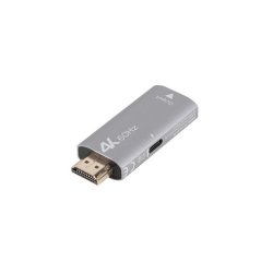 HDMI(M)-Displayport(F)4K adapter s�lv