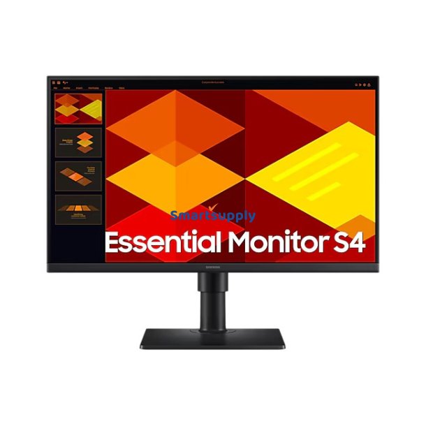Monitor 24 tommer S40GD IPS 1920x1080 FHD 16:9 2xHDMI 1xDP 2xUSB-A 2.0 1xUSB-B 5ms 100Hz HAS+PIV flad 3YOn-Site (LS24D400GAUXEN)