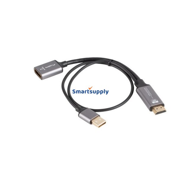 Adapter HDMI(M)-Display port(F)4K 20 AD-HD-DP-0