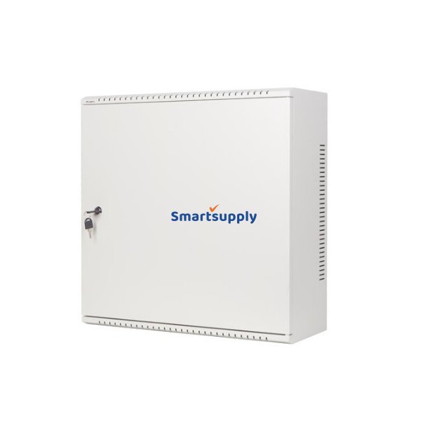 Opbevaringsskab til oph�ngning 19 tommer 6U+3U 540x200 lavprofil gr� (foldet)