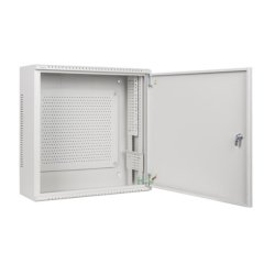 Opbevaringsskab til oph�ngning 19 tommer 6U+3U 540x200 lavprofil gr� (foldet)