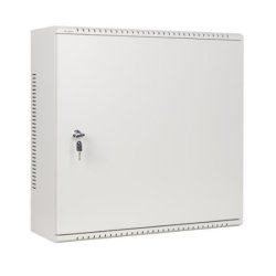 Opbevaringsskab til oph�ngning 19 tommer 6U+3U 540x200 lavprofil gr� (foldet)